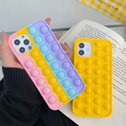 Чехол для телефона pop it fidge для iPhone 11, 12 Pro Max, XR, XS Max, 7, 8, X Plus, мягкий силиконовый чехол с радужной шахматной игрушкой