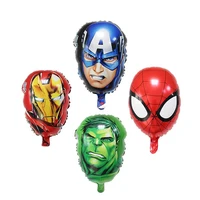 hero balloon spiderman hulk aluminum foil balloons kids toy birthday party decoration supplies childrens gifts air toys
