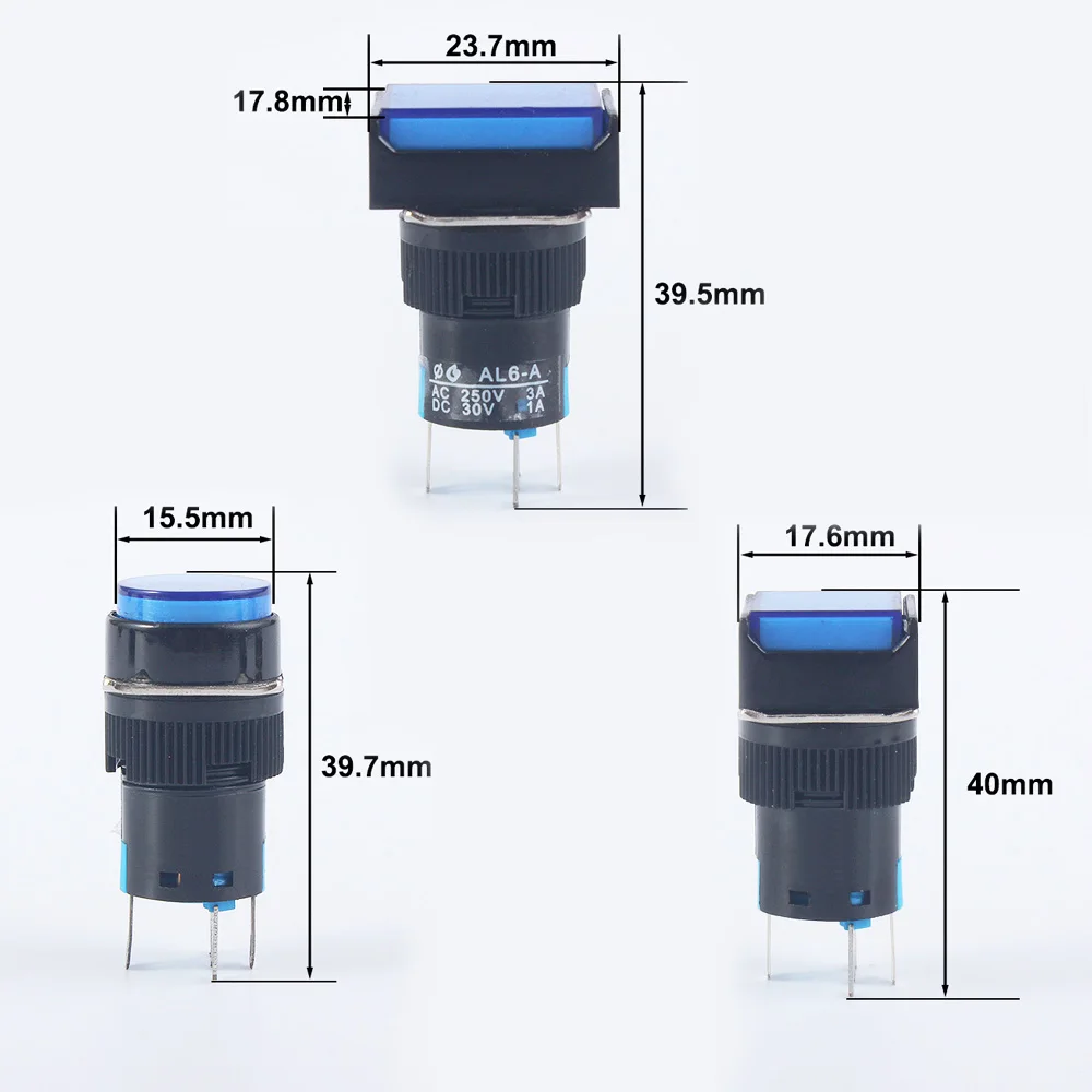 16 мм 12V 24V 220V 1NO1NC/2NO2NC мгновенный нет фиксации/Стопорная лампа Illuminuted