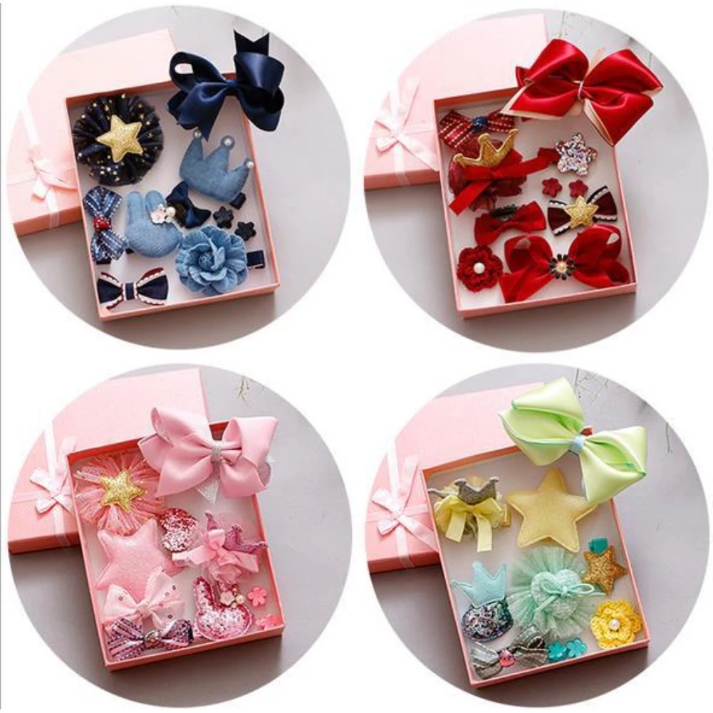 10 шт./компл. милые разноцветные Мультяшные маленькие заколки для волос детские