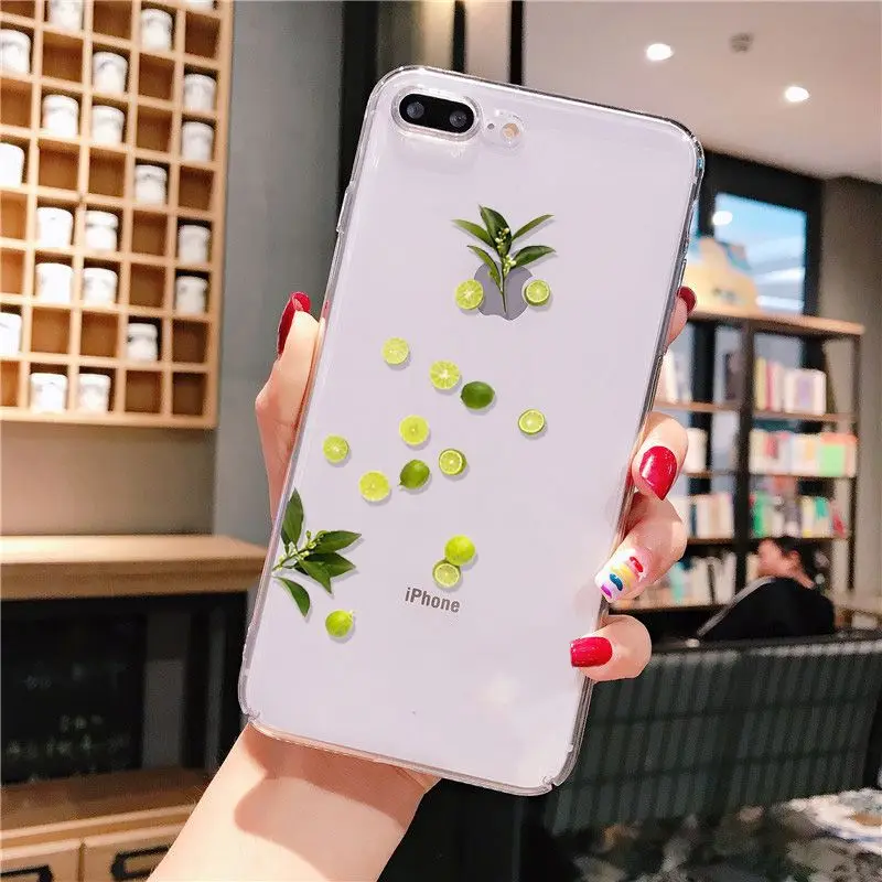Yinuoda чехол с рисунком кокосового лимона фруктов цветной для телефона iPhone 8 7 6 6S Plus X
