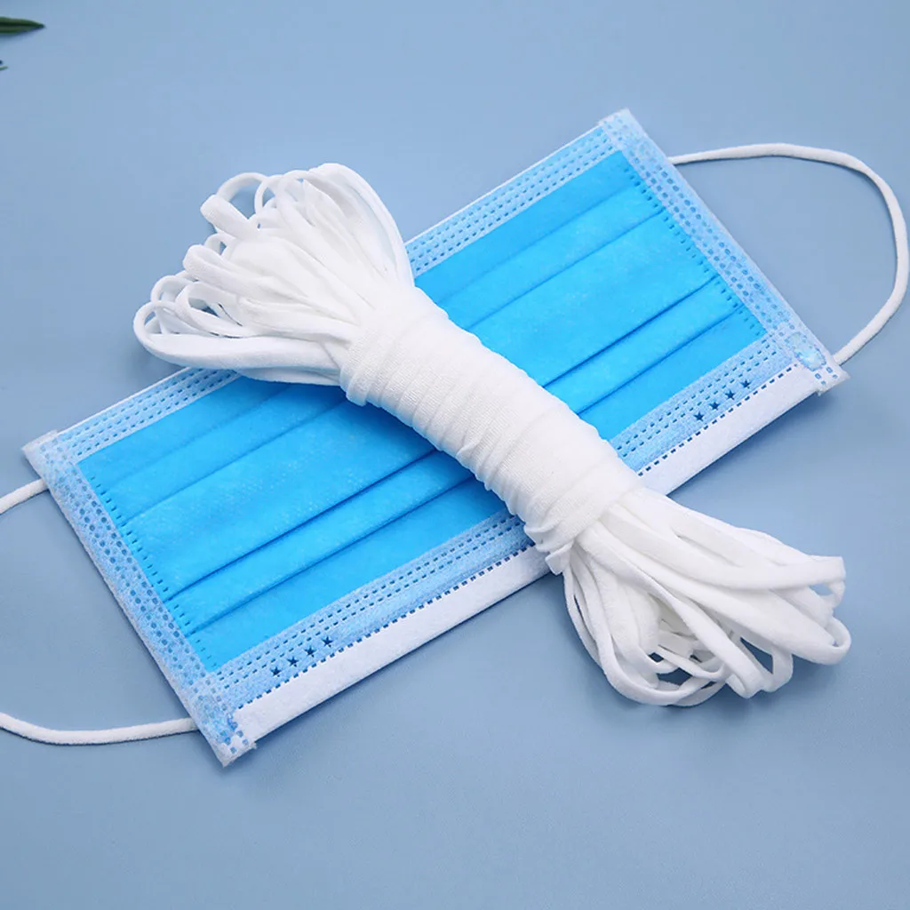 2021 высокое качество круглая эластичная повязка шнур эластичный резиновый белый