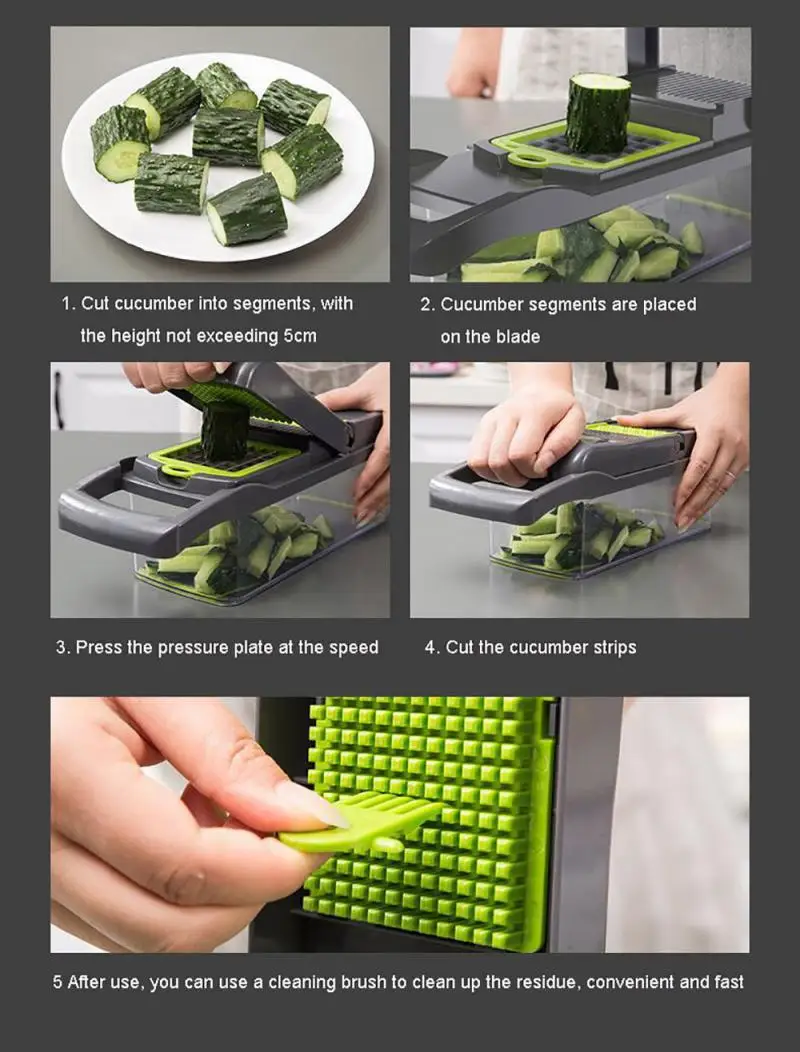 7 In 1 Food Vegetable Salad Fruit Peeler Cutter Slicer Dicer Chopper Grater Potato Cutting Device Kitchen Tools | Дом и сад