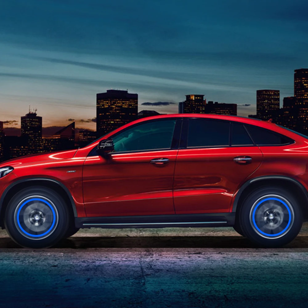 Светодиодная лампа на колесо автомобиля неоновая с колпачком клапана шины для BMW