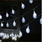 3M 6M Длина: 10 м Фея гирлянды светодиодные цепи мяч гирлянды Водонепроницаемый Рождественская елка Свадебные домашние украшения Батарея приведенный в действие