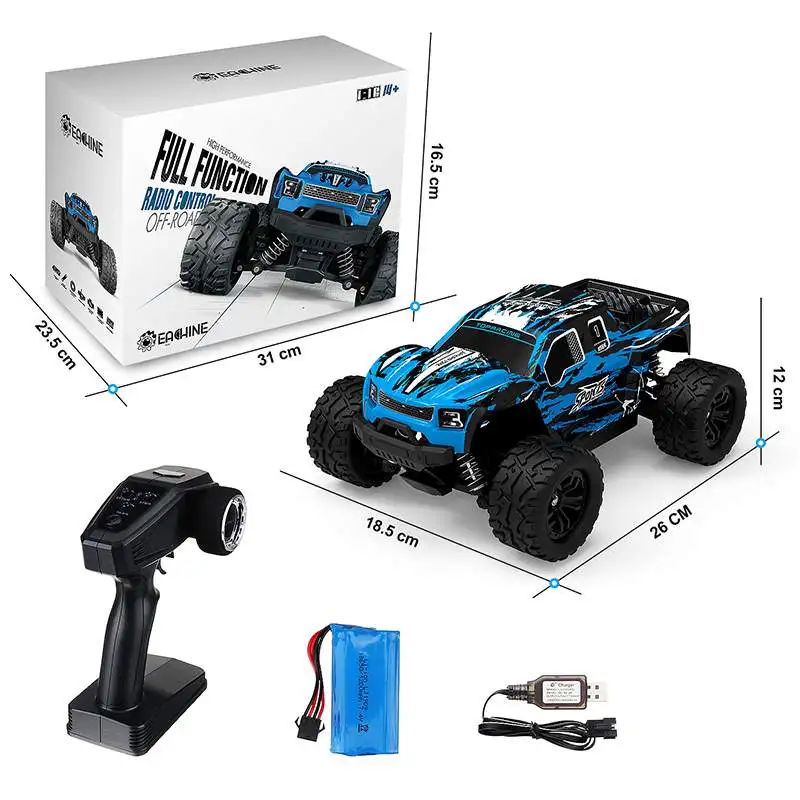 

Eachine EC08 RC Car 4WD 1/18 2.4GH 38km/h Super Power High Speed Off-Road Trucks With Differential Toys for Children