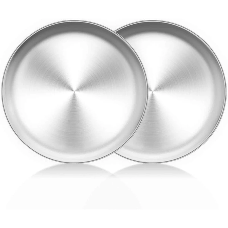 

Pizza Baking Pan Pizza Pan 12 Inch 201 Stainless Steel Pizza Pan Round Pizza Baking Pan Oven Pan Nonstick and Healthy Baking Pan