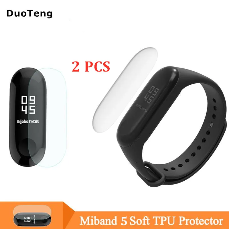 

Duoteng 2 шт. Mi Band 5 Защитная пленка для экрана Mi Band 4 HD ультратонкая пленка против царапин мягкая пленка для экрана из ТПУ для Xio mi band