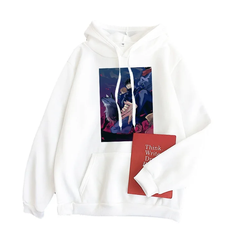

Men Fashion Casual Hoodies Loose Plus Velvet Thickening Sweatshirt Hip Hop Streetwear Men's Sweatshirt Anime Printed Clothes