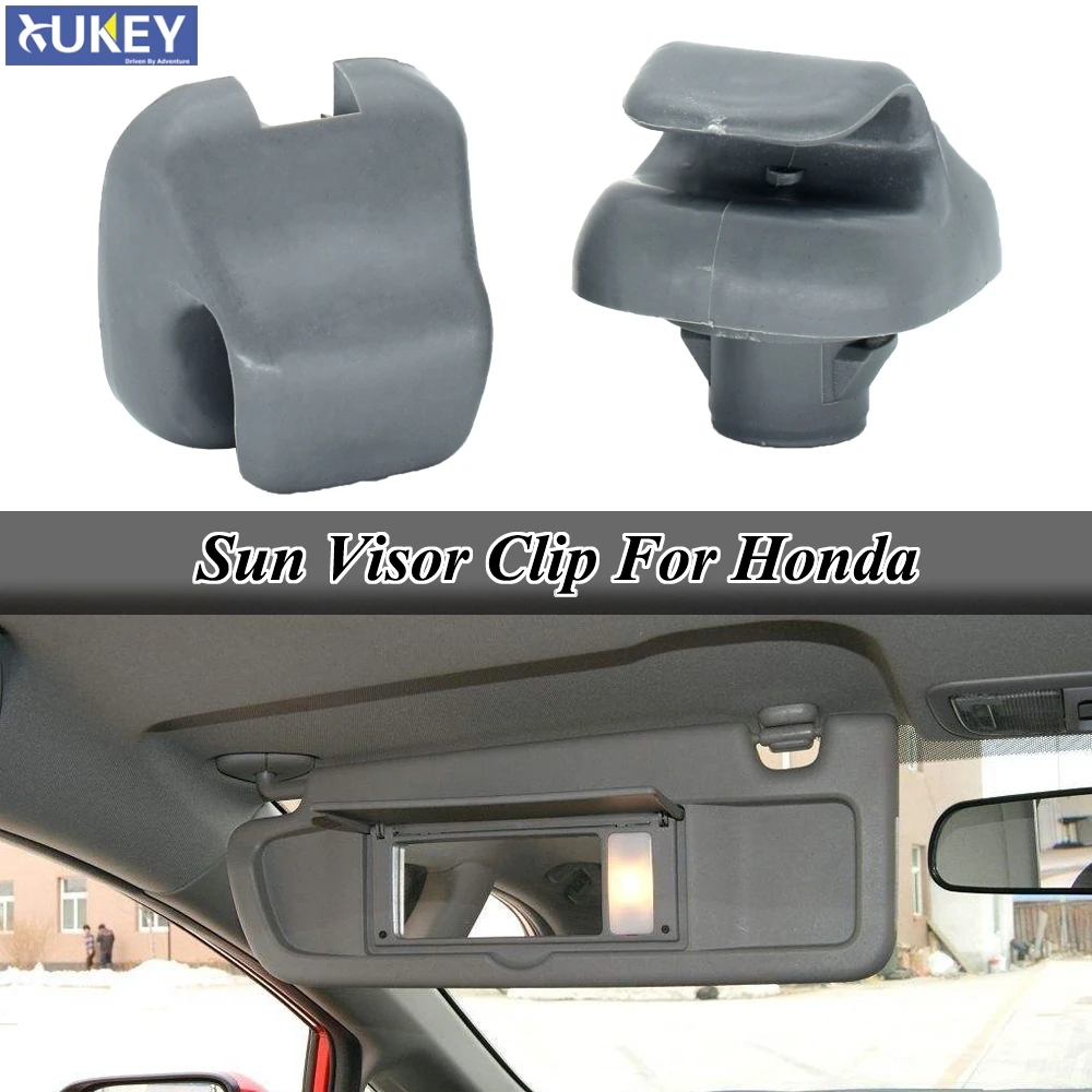 2x серый Солнечный крюк для козырька кронштейн зажим Honda Odyssey Civic CR V элемент Ridgeline