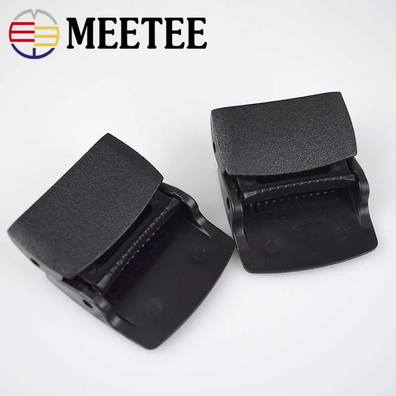 5 шт. Meetee 3 8 см Пластиковый черный Зажим для ремня Пряжка головка мужчин холст