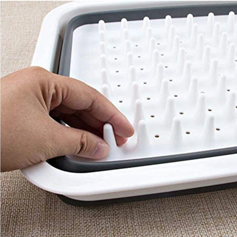 RV Portable Tableware Storage Rack Collapsible Drying Dish Drainer Dinnerware Organizer Kitchen Campers Drainboard | Автомобили и