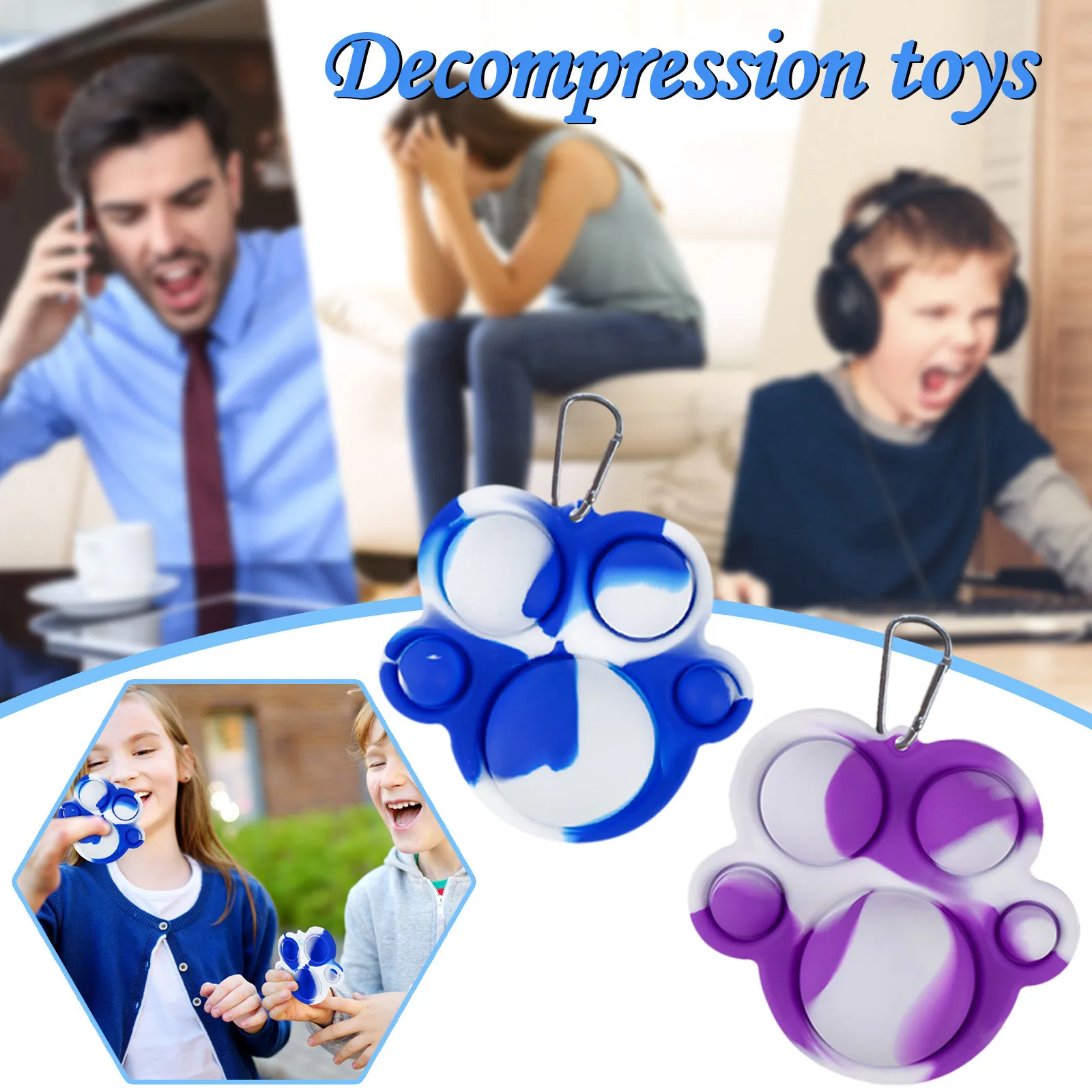 

2PC Educational Children's Toys Adult Relief Pressure Dimple Toys Pressure Board Controller Decompression Toys анисѬесс 40*
