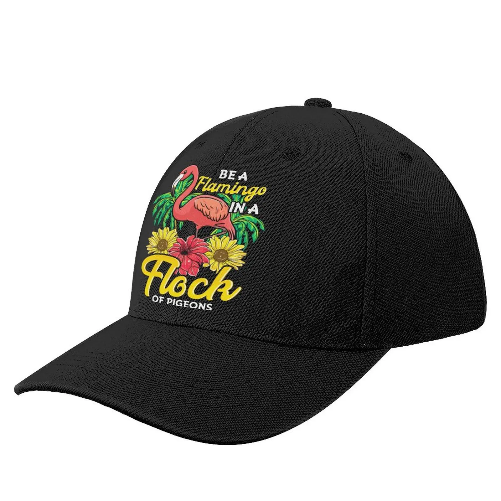 

Flamingo Baseball Cap Fitted Trucker Baseball Hat Logo Polyester Sport Bulk Orders Cap