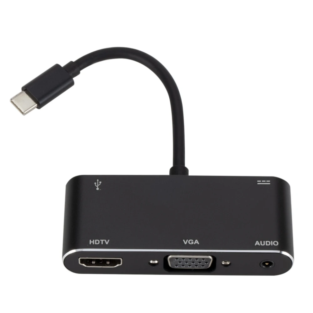 Восточный Вита USB C к HDMI VGA адаптер HDMI/VGA/Аудио/USB 3 0 порт + (PD) конвертер для Macbook samsung