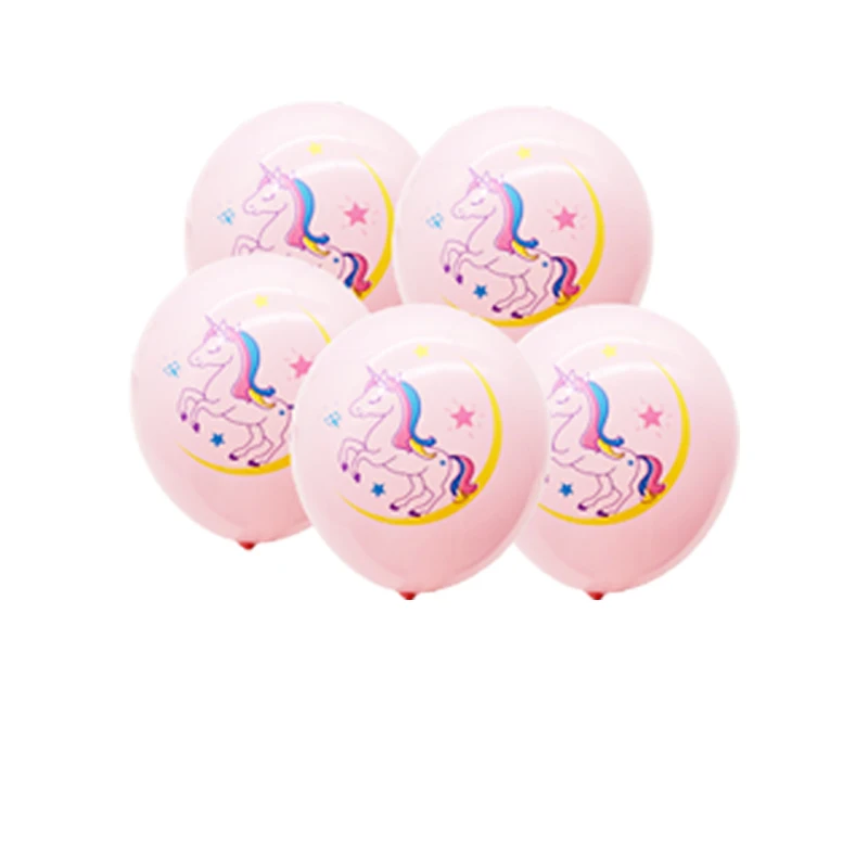 Единорог с днем рождения баннер номер шары украшения товары для вечеринки