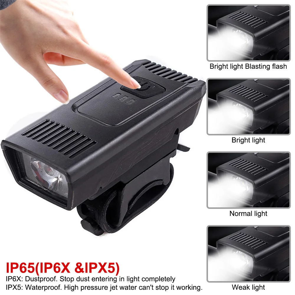 Супер яркий светодиодный USB велосипедный светильник перезаряжаемый головной