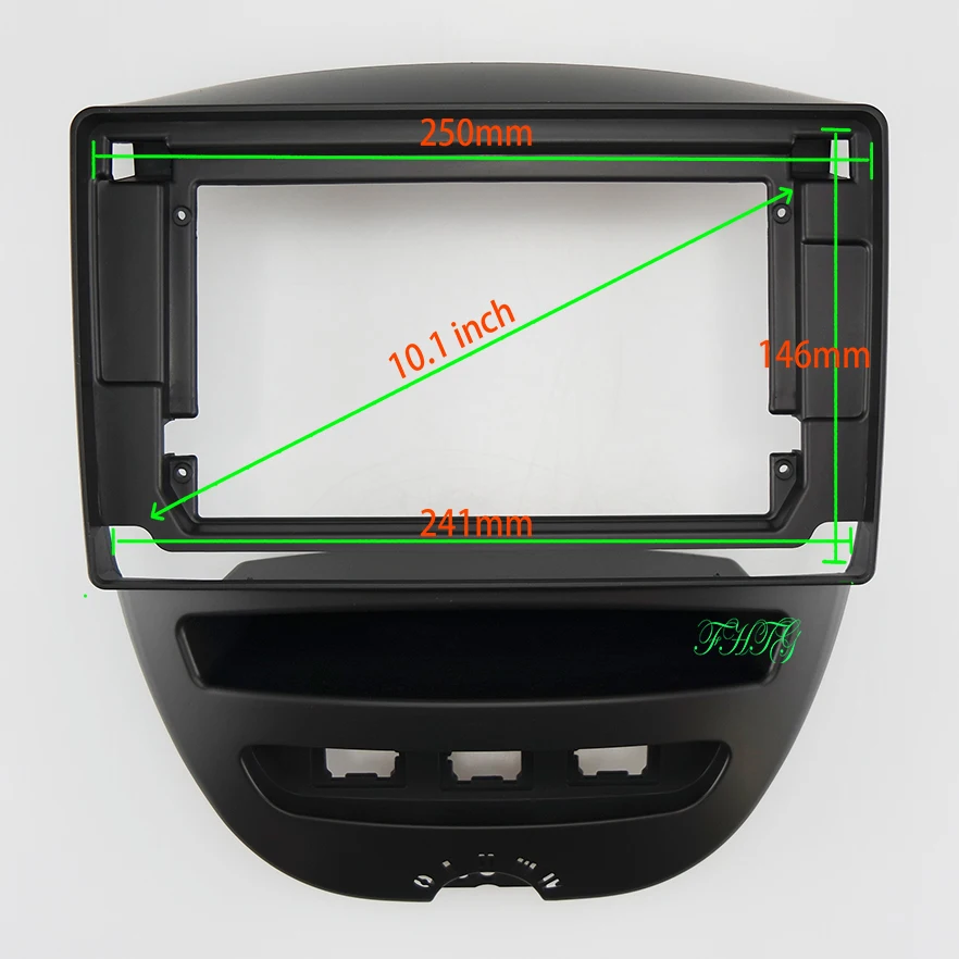 

Автомобильная аудиорамка Fasxia 10,1 дюйма, автомобильная радиопанель, панель для gps-навигатора подходит для TOYOTA AYGO/ CITROEN C1 2005-2014 гг.