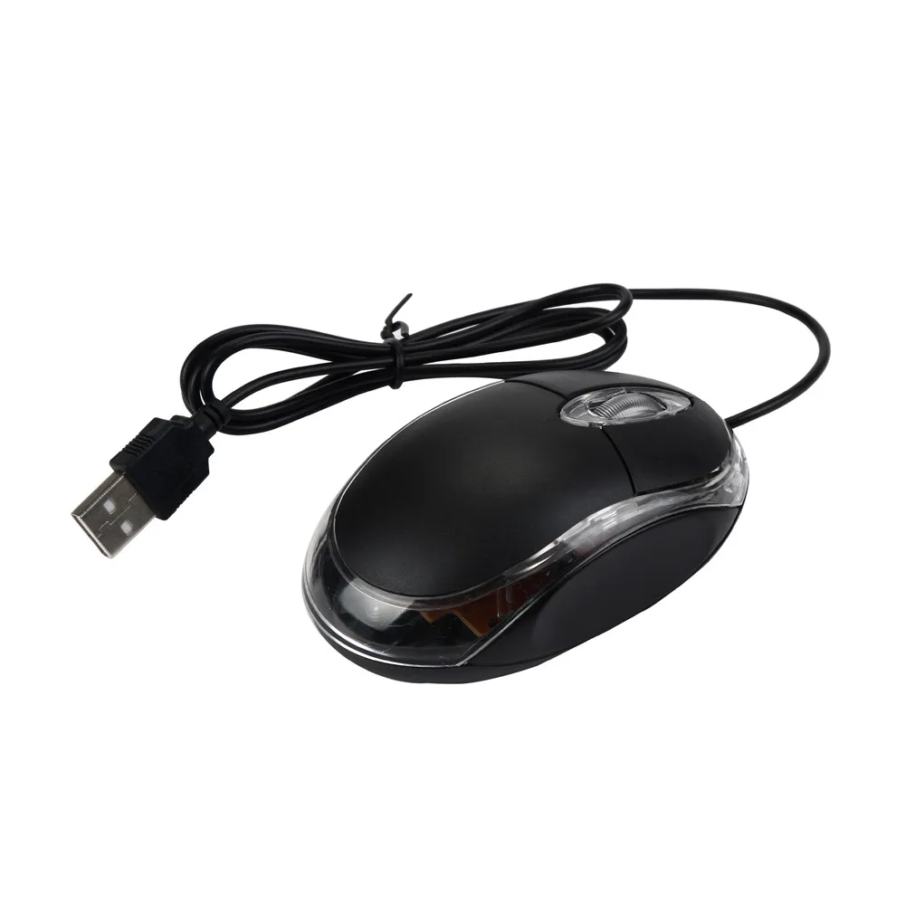 

Portable 1200 DPI USB Wired 1.1m Optical Gaming Office Game Mice Mouse Conventional Mouse Design For PC Laptop Computer