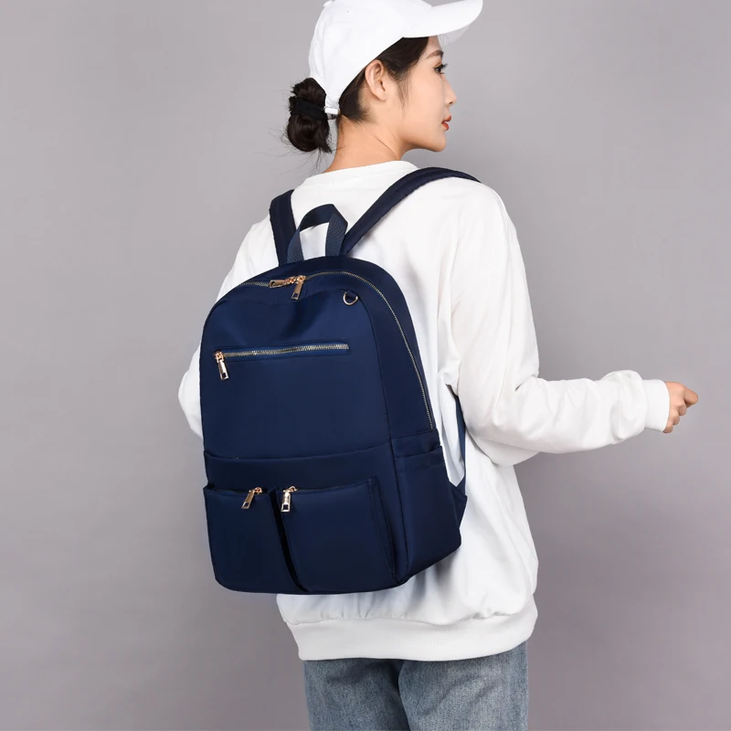 

Fashion Simple Design Women Travel Backpack Large Capacity Girls School Backpack High Quality Durable Fabric Female Backpack sac