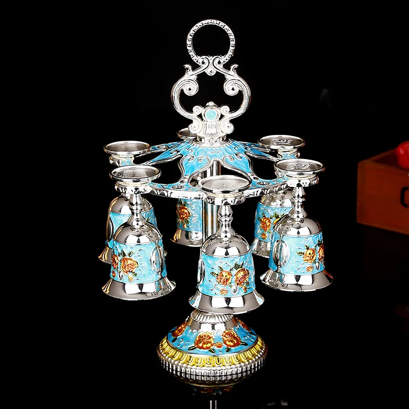 

European-Style Fashion One-Layer Wine Glass Holder Set Villa KTV Bar Home Cup Holder Decoration Film Wedding Props