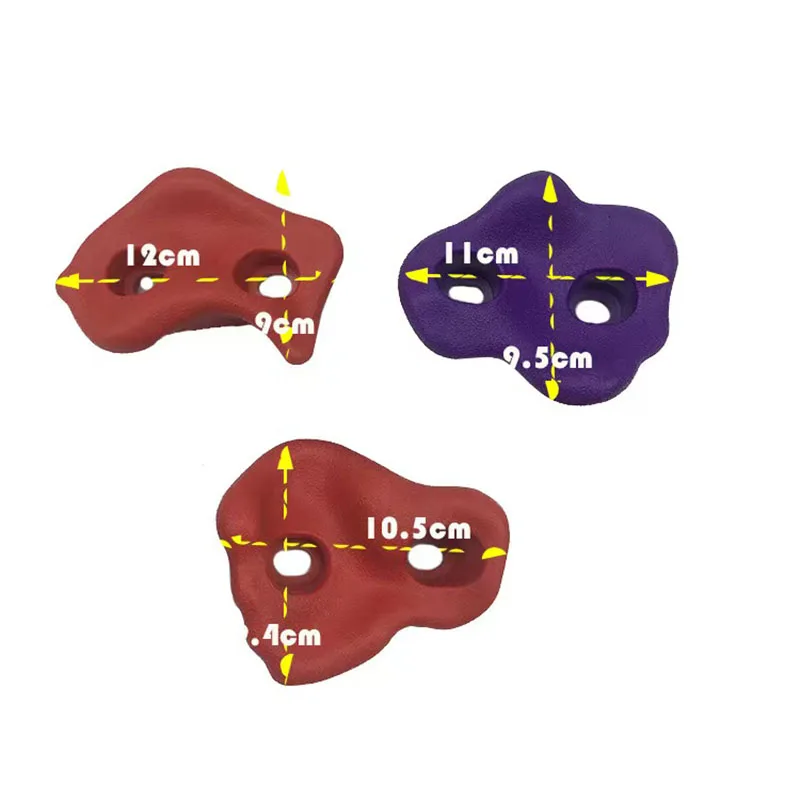 10Pcs/Set Kids Rock Climbing Wall Holds Children Wood Stones Toys Child Playground Game Hand Feet Hold Grip Kit | Игрушки и хобби