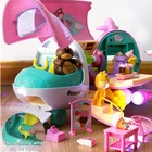 112 лесные животные, роскошный набор самолетов имитация игрового дома, миниатюрная мебель для мороженого, панда, белка, подарки для девочек