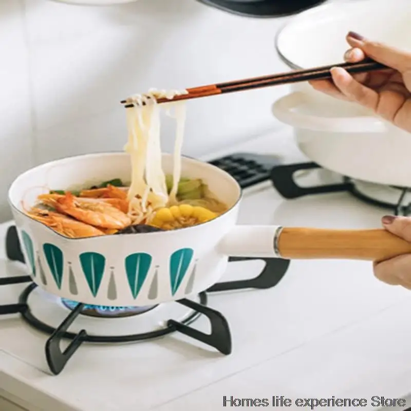 Новый эмалированный горшок для лапши быстрого нагрева посуда молока бытовой