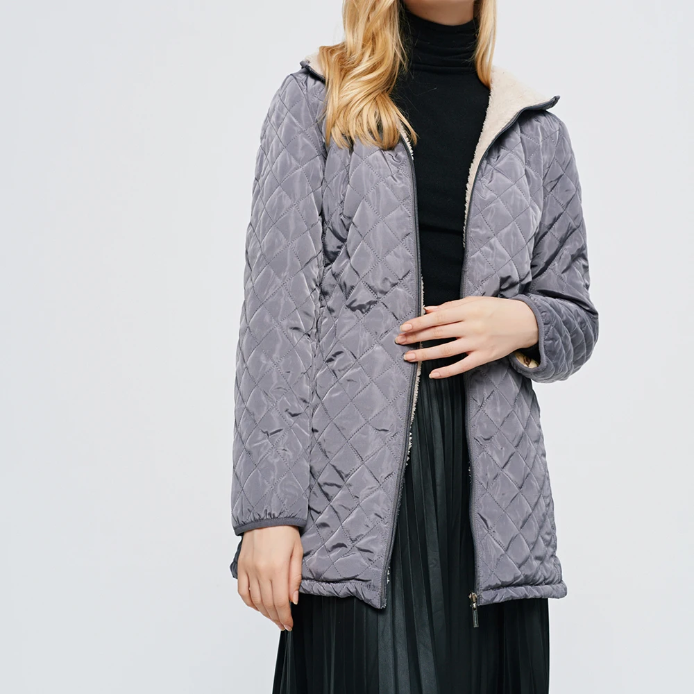 Женское повседневное пальто облегающее с капюшоном верхняя одежда новинка 2019 |