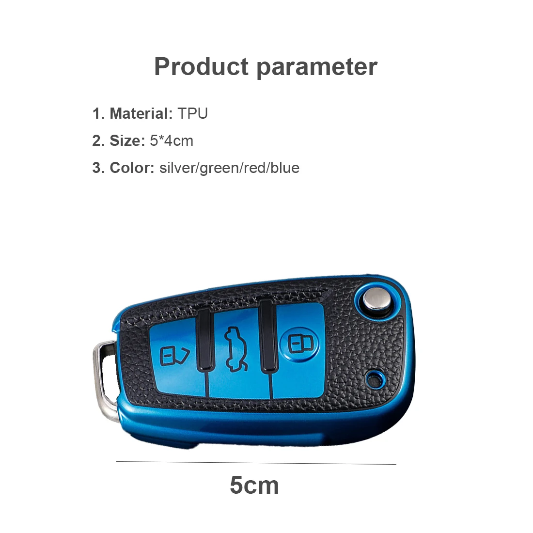 

Suitable For Audi Key Cover A3 Q3 Q2L Old A6 Folding Car Key Bag Leather Pattern Protective Shell Leather Pattern