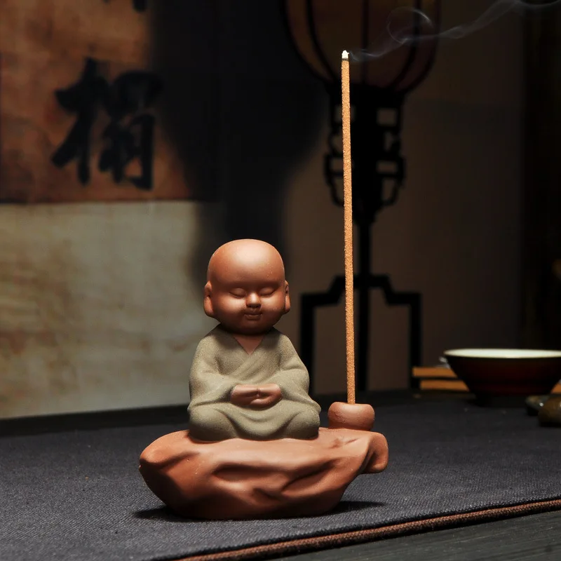 Фиолетовый маленький монах в китайском стиле украшения ручной работы