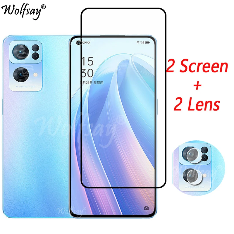 full glue tempered glass for oppo reno 7 pro 5g screen protector for oppo reno7 pro 5g camera glass for oppo reno 7 pro 5g glass free global shipping