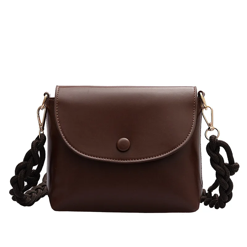 

Fashion Simply PU Leather Crossbody Bags For Women 2020 Solid Color Shoulder Messenger Bag Lady Chain Travel Small Handbags