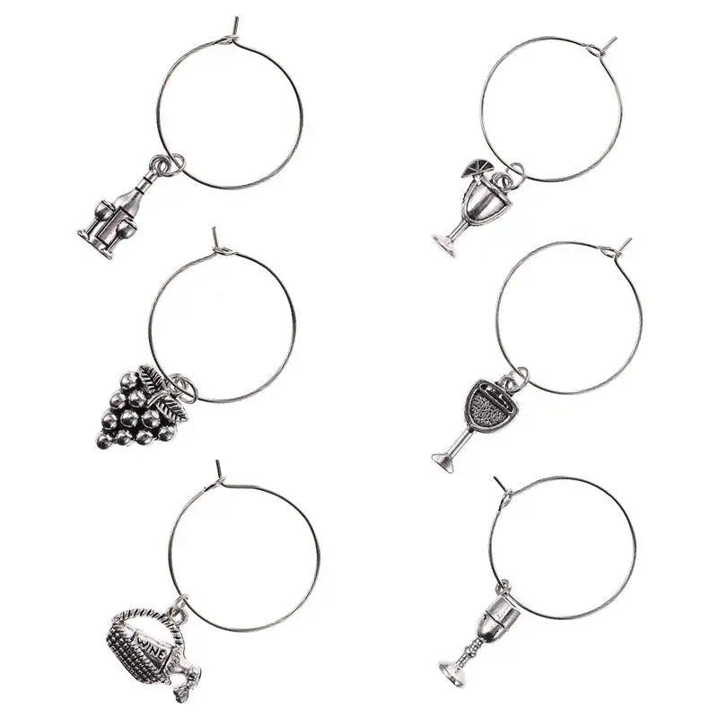 Кольца для винных стаканов в гавайском стиле ИДЕНТИФИКАТОРЫ бокалов знаки