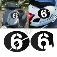 gtv 250 300 motorcycle sticker case for piaggio vespa gts gtv 250 300 all year 2017 2018 2019 2020 decals number 6 logo