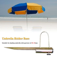 new protable sun beach umbrella stand spike fishing parasol ground anchor holder