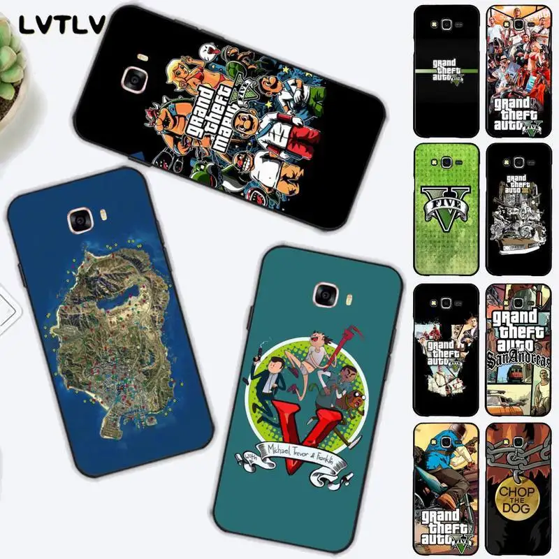 LVTLV специальный чехол для телефона с Gta Grand Theft Auto 5 V Сан Андреас Samsung J6 J7 J2 J5 prime J4 J8