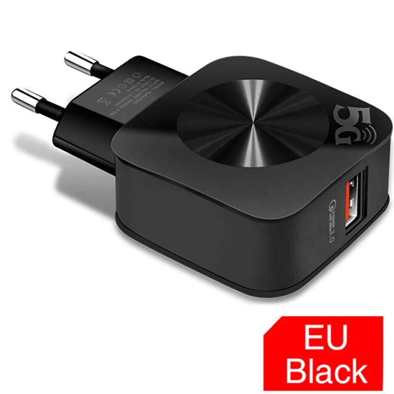 Зарядное устройство USB стандарта ЕС/США для телефона адаптер планшета