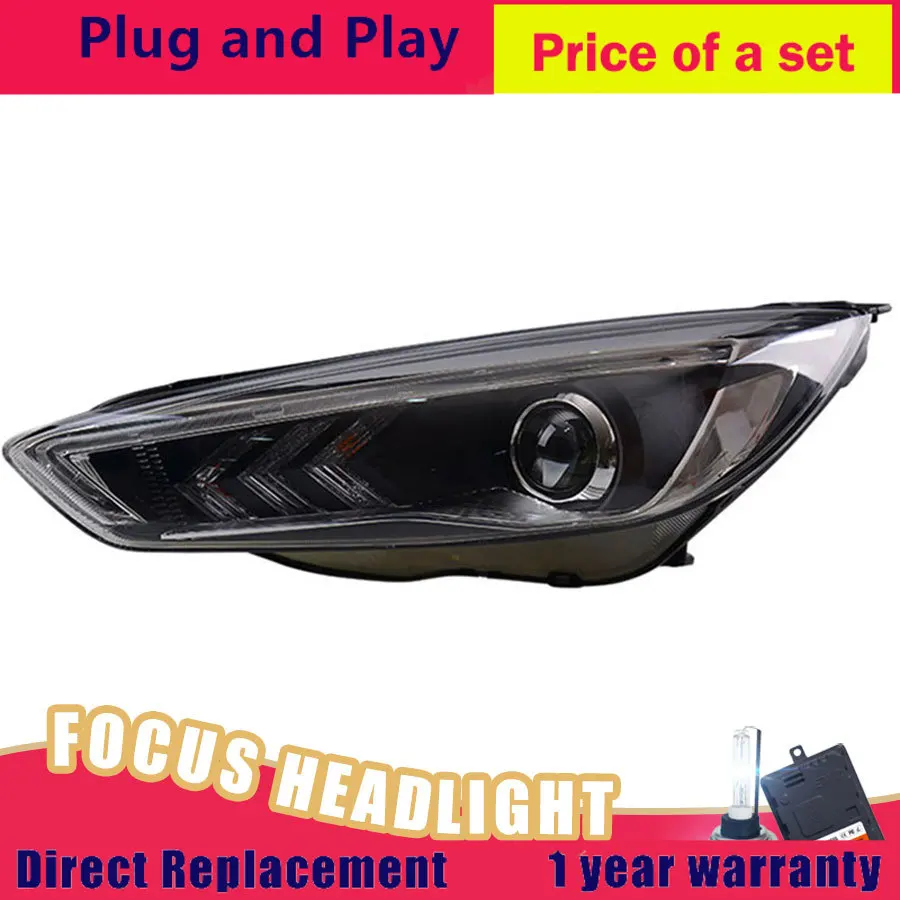 Car Styling for Ford FOCUS Headlights 2015-on New LED Headlight DRL Head Lamp Low Beam High Accessories | Автомобили и мотоциклы