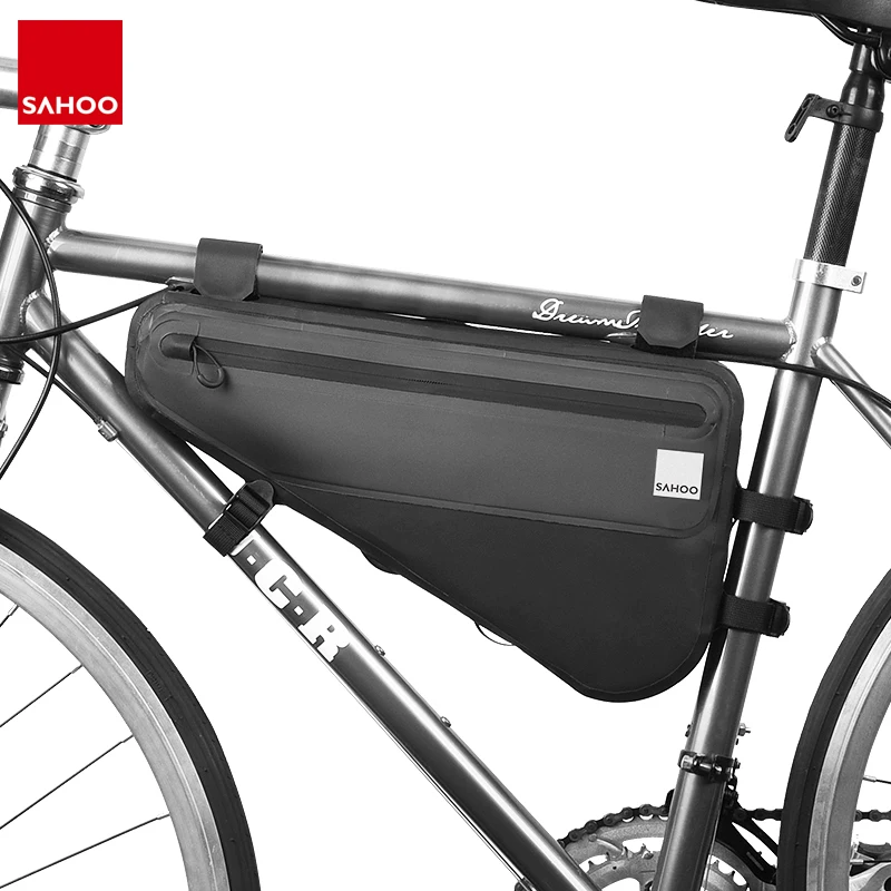 

Sahoo Waterproof Bicycle Bag Cycling Road Mountain Bike Bicycle Frame Triangle Bag Pack Pannier 4L Capacity Bike Accessories