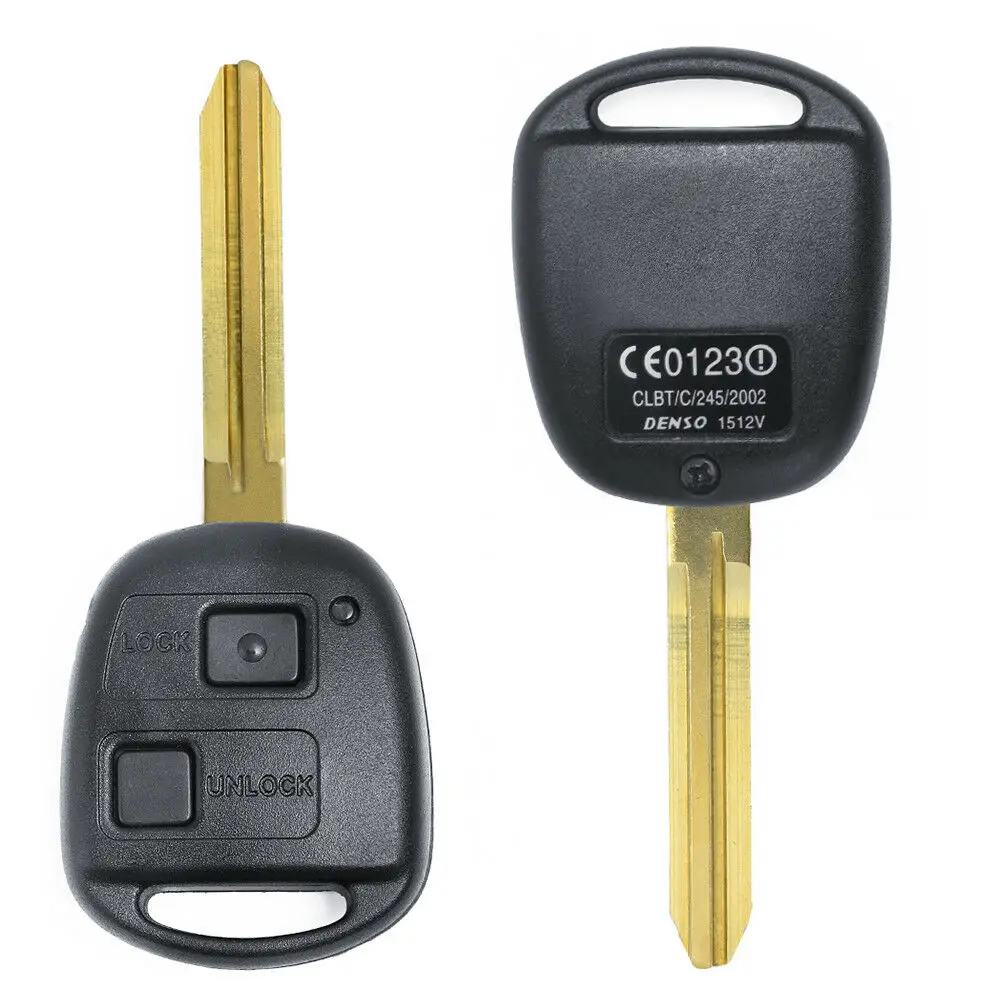 Запасная деталь KEYECU для Toyota RAV4 Auris Prado Corolla Camry Yaris P/N: 433 2 кнопки 60081 МГц 4C Чип|Ключ от