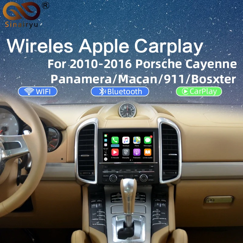 Подключи и работай на IOS CarPlaye Box для 2010 2016 Porsche Cayenne Panamera PCM3.1 с командой Waze Siri Mirrorlink