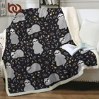 BeddingOutlet, детское плюшевый Ленивец, покрывало с цветами, листьями, шерпой, мультяшное меховое одеяло Folivora, Очаровательное животное, Прямая поставка