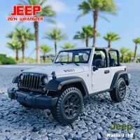 maisto 118 jeep wrangler white off road vehicle alloy retro model car decoration collection gift die casting manufacturing