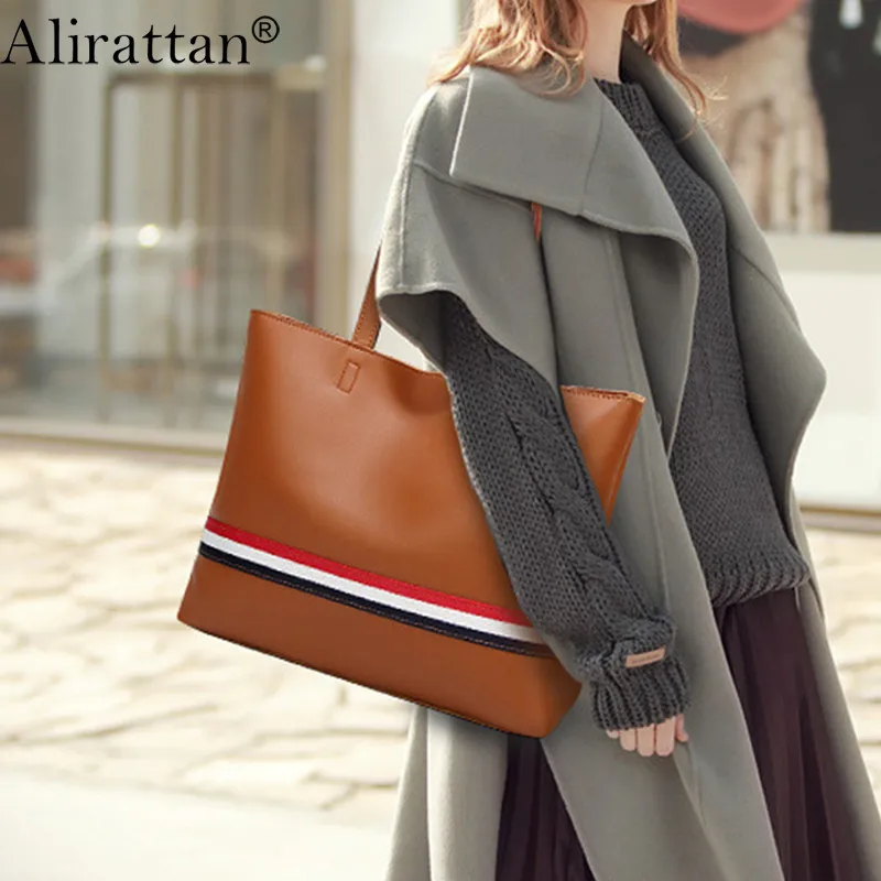 

Alirattan New Composite Bag Large Capacity Shoulder Bag 2021 Fashion Shopping Travel Vacation Bag Designer High Quality Bags