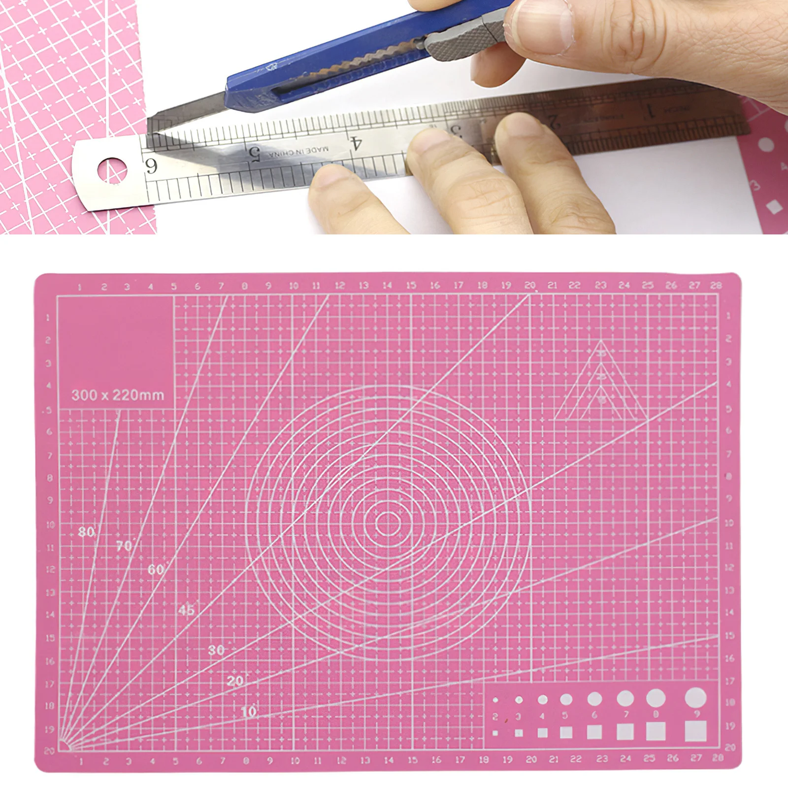 

A3 A4 PVC Cutting Mat Board Durable Self-healing DIY Sewing Student Art Paper Cutting Engraving Cut Pad Leather Craft Tool