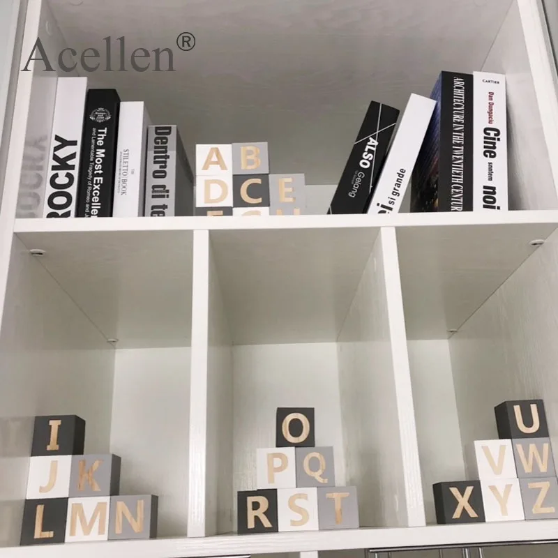 Nordic Style Wooden Alphabet Letters Baby Name Blocks For Nursery Bedroom Photo Shoot Decor Newborn Keepsake Home Decoration | Дом и сад