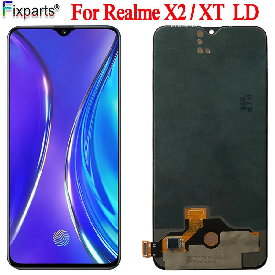 Активно-матричные осид черный 6 4 'для Oppo Realme X2 RMX1991 ЖК-дисплей для XT RMX1921 дисплей