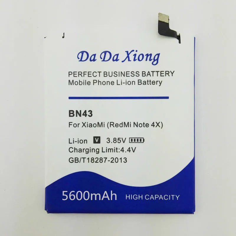 Аккумулятор BN43 емкостью 5600 мАч для Xiaomi Redmi Note 4X 4X5 5 дюйма|battery for xiaomi|battery forbattery redmi |