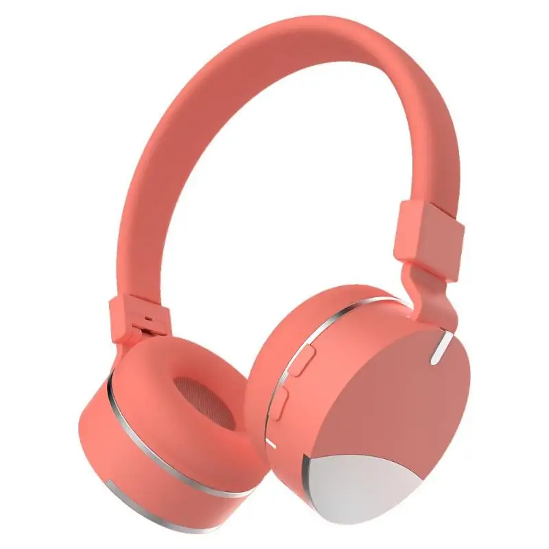Розовый E86 Детские беспроводные Bluetooth шумоподавление стерео наушники гарнитура - Цвет: Розовый
